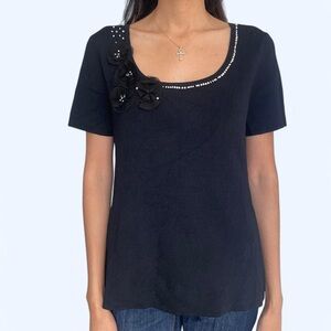 🖤✨ Cable & Gauge Black Short Sleeve Top ✨🖤